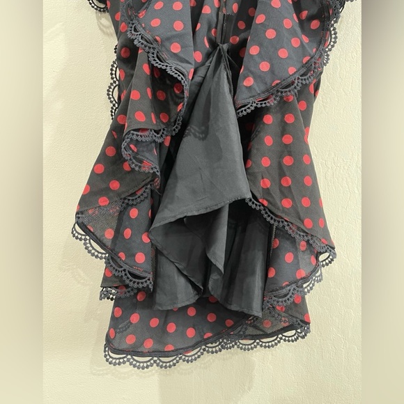 NWT BB Dakota Polka Dot Ruffled Dress Sz 2 - Picture 8 of 9
